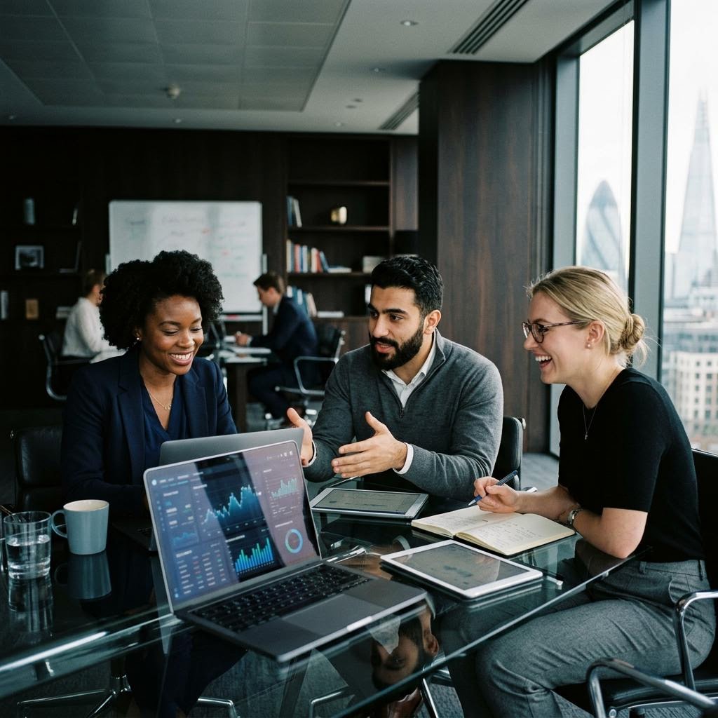 Immediate Matrix development team analyzing blockchain data in the operations center